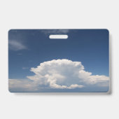 Witte Pluizige Wolk Badge (Achterkant)