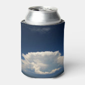 Witte Pluizige Wolk Blikjeskoeler (Blikje Voorkant)
