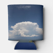 Witte Pluizige Wolk Blikjeskoeler (Achterkant)