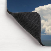 Witte Pluizige Wolk Foto Muismat (Hoek)