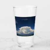 Witte Pluizige Wolk Glas (Voorkant)