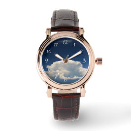 Witte Pluizige Wolk            Horloge
