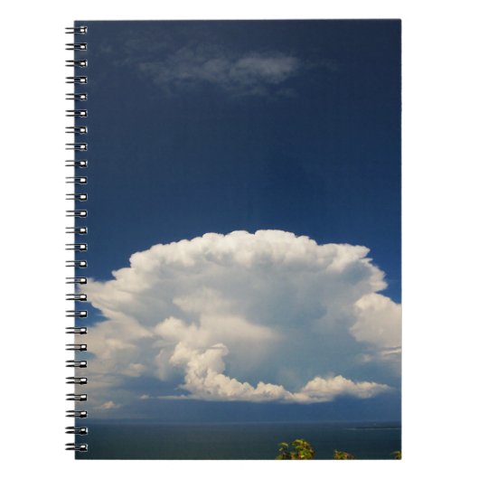 Witte Pluizige Wolk              Notitieboek (Voorkant)