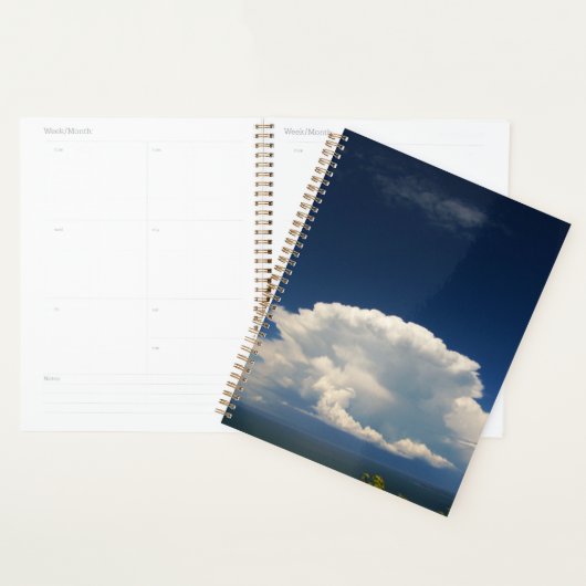 Witte Pluizige Wolk Planner (Display)