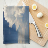 Witte Pluizige Wolk Theedoek (Quarter Fold)