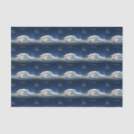 Witte Pluizige Wolk              Tissuepapier (Voorkant)