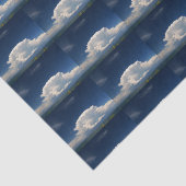 Witte Pluizige Wolk              Tissuepapier (Detail)