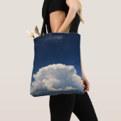 Witte Pluizige Wolk Tote Bag (Dichtbij)
