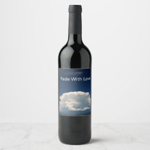 Witte Pluizige Wolk             Wijn Etiket