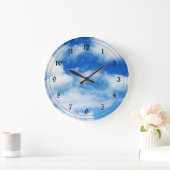 Witte Pluizige Wolken Grote Klok (Huis)