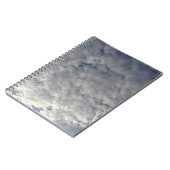 Witte Pluizige Wolken Notitieboek (Linkerzijde)