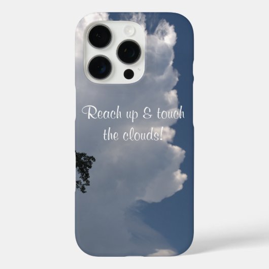 Witte pluizige wolken telefoonhoesje Case-Mate iPhone case (Achterkant)