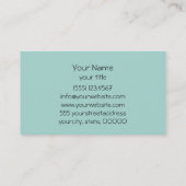 Witte Plumeria 2 Visitekaartje (Achterkant)