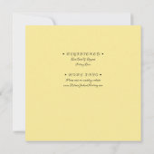 Witte Plumeria Bloem, Geel, Koppels Shower, Kaart (Achterkant)