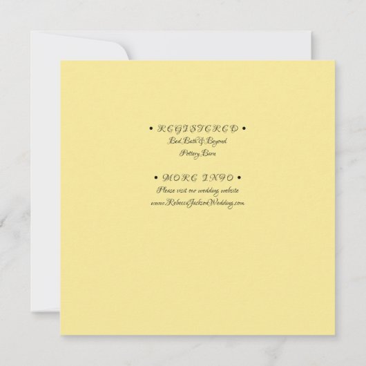 Witte Plumeria Bloem, Geel, Koppels Shower, Kaart (Achterkant)