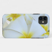 Witte Plumeria Bloemen Case-Mate iPhone Case (Achterkant (horizontaal))