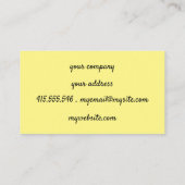 Witte Plumeria bloemen op mint groene achtergrond Visitekaartje (Achterkant)