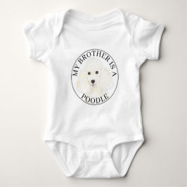 Witte Poedel Hond Romper
