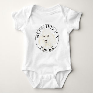 Witte Poedel Hond Romper