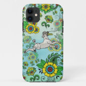 Witte poedel met frisbee Case-Mate iPhone case (Achterkant)