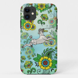 Witte poedel met frisbee Case-Mate iPhone case