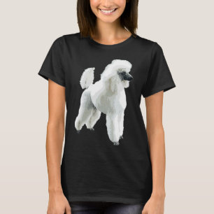 Witte poedel prachtige hond t-shirt