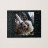 Witte poedel puzzel (Horizontaal)