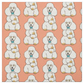 witte poedel stof (Swatch)