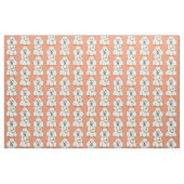 witte poedel stof (Fat Quarter)