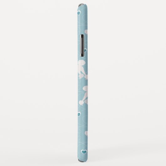 Witte poedels en bogen patroon Case-Mate iPhone case (Achterkant/rechts)