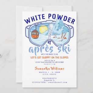 Witte Poeder & Après Ski Berg Ski Meisjesuitje Kaart