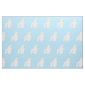 Witte poel op blauw stof (Fat Quarter)