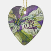 witte Poinsettia Ornament (Links)