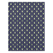 Witte Poinsettias Groene bladeren Kerstmis op Mari Tafelkleed (Voorkant)