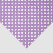 Witte poka Dots op Thistle Paars Tissuepapier (Detail)