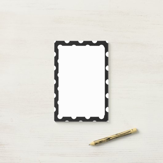 Witte Poka Stip Post-It® Notities, Notes (Op bureau)