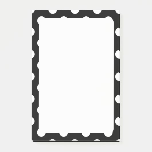 Witte Poka Stip Post-It® Notities, Notes (Voorkant)
