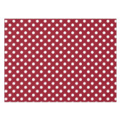 Witte pokstippen op schooldagen rood tafelkleed (Voorkant (Horizontaal))