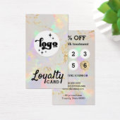 witte polal getrouwheidskaart visitekaartje (Bureau)