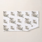 Witte Polar Beer badkamer handdoek sets (Handdoek)