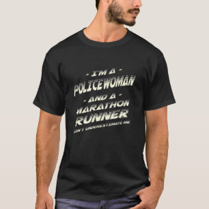 Witte politieman Sports Hobby Policeman T-shirt
