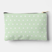 Witte Polka Dot op Melkachtige Jade Groen Etui (Achterkant)