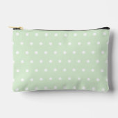 Witte Polka Dot op Melkachtige Jade Groen Etui (Voorkant)