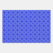 Witte Polka Dot op rood, blauw, groen Inpakpapier Vel (Voorkant 3)