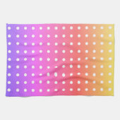 Witte polka-dot zonsopgang theedoek (Horizontaal)