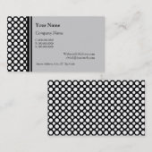 Witte Polka Dots Aangepaste Visitekaartjes (Voorkant / Achterkant)