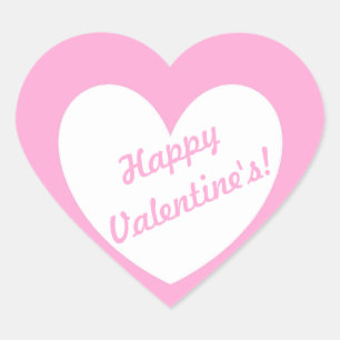 Witte polka harten op katoenhoudend Snoep Roze Hart Sticker