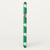 Witte polka harten op Kelly groen Case-Mate iPhone Case (Achterkant / rechts)