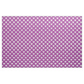 Witte polka harten op paars stof (Yard (91,4 cm))
