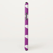 Witte polka harten op Paarse Cactus Vloeiend paars Case-Mate iPhone Case (Achterkant / rechts)